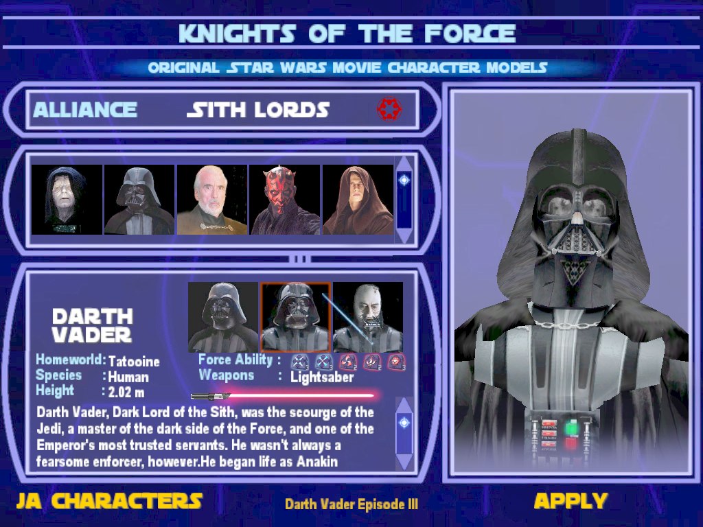 Jedi academy knights of the force 2.0 download